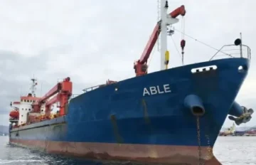 Потъна корабът ABLE, поразен от дрон в българската изключителна икономическа зона